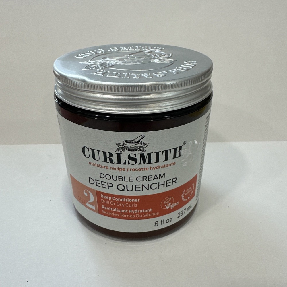 Curlsmith Double Cream Deep Quencher Deep Conditioner 8oz for Dry Curly Hair NEW